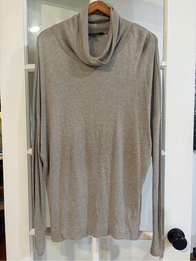 Lauren Ralph Lauren Beige Cowl Neck Sweater Large